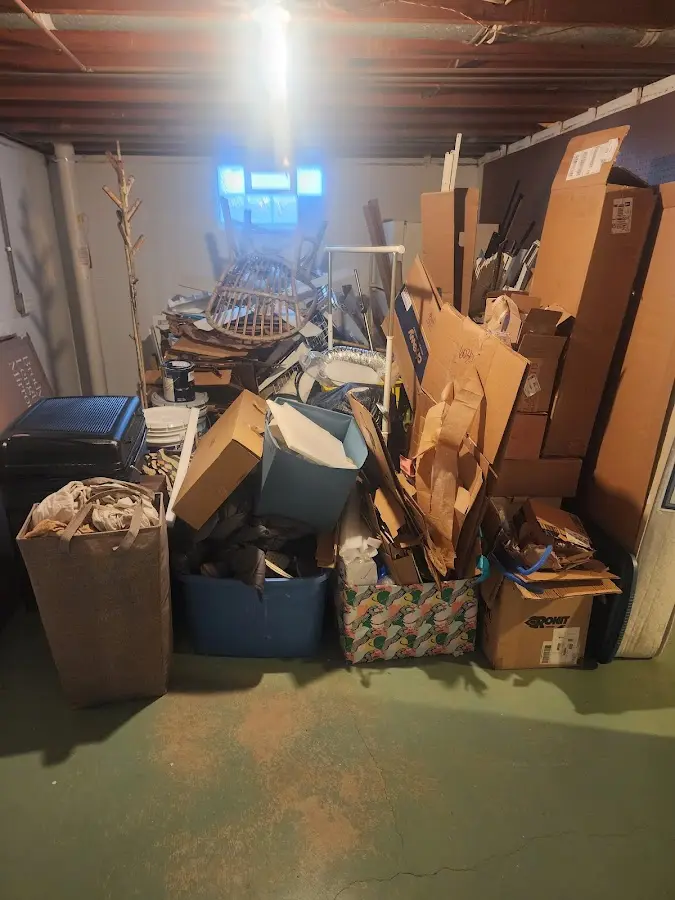 Roll-off dumpster container at job site for Roll Off Dumpster Rental in Clarion